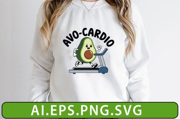 Avo-Cardio Gym Workout Funny T-Shirts Graphics