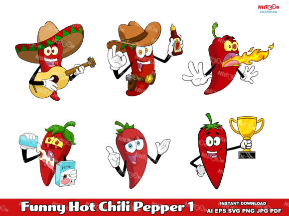 Chili Pepper Graphics for Bold Branding