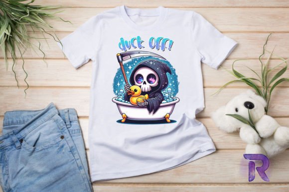 Funny Duck Off PNG Grim Reaper