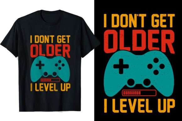 Funny Gamer Birthday T-shirt Design for Print and Digital Use