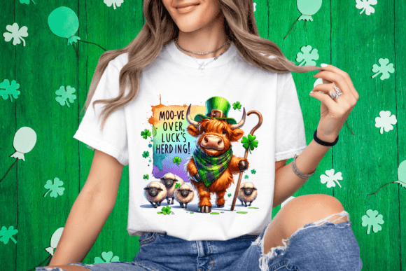 Funny St Patrick Day Tshirt Design PNG for Print Templates and Graphics