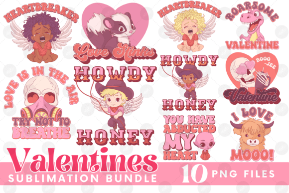 Funny Valentines Bundle Cowboy Cupid