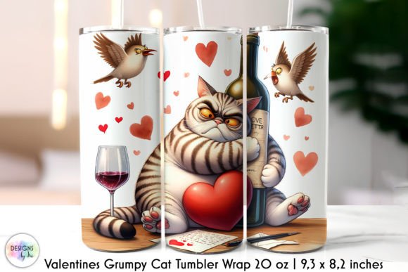 Funny Valentines Tumbler Wrap Graphics