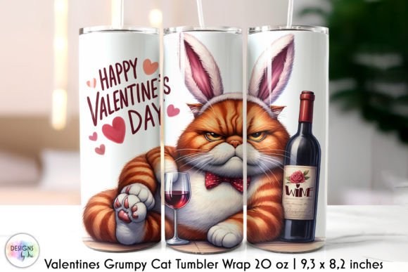 Grumpy Cat Tumbler Wrap Graphic for Bloggers and Designers