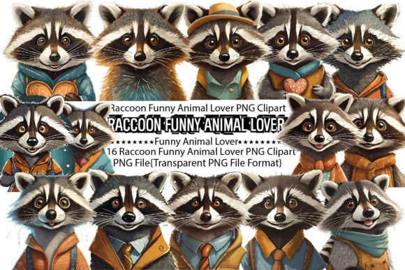 Raccoon Funny Animal Lover Sublimation Graphics